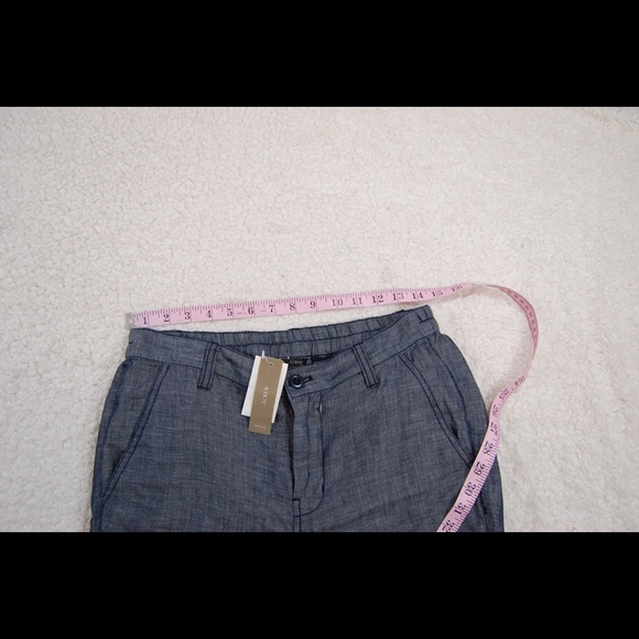 J crew cuffed Chambray lightweight pants Sz 4 NWT - Picture 5 of 6